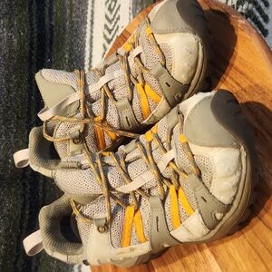 Womens MERRELL Outdoor Adventure Shoes - Gray and Yellow